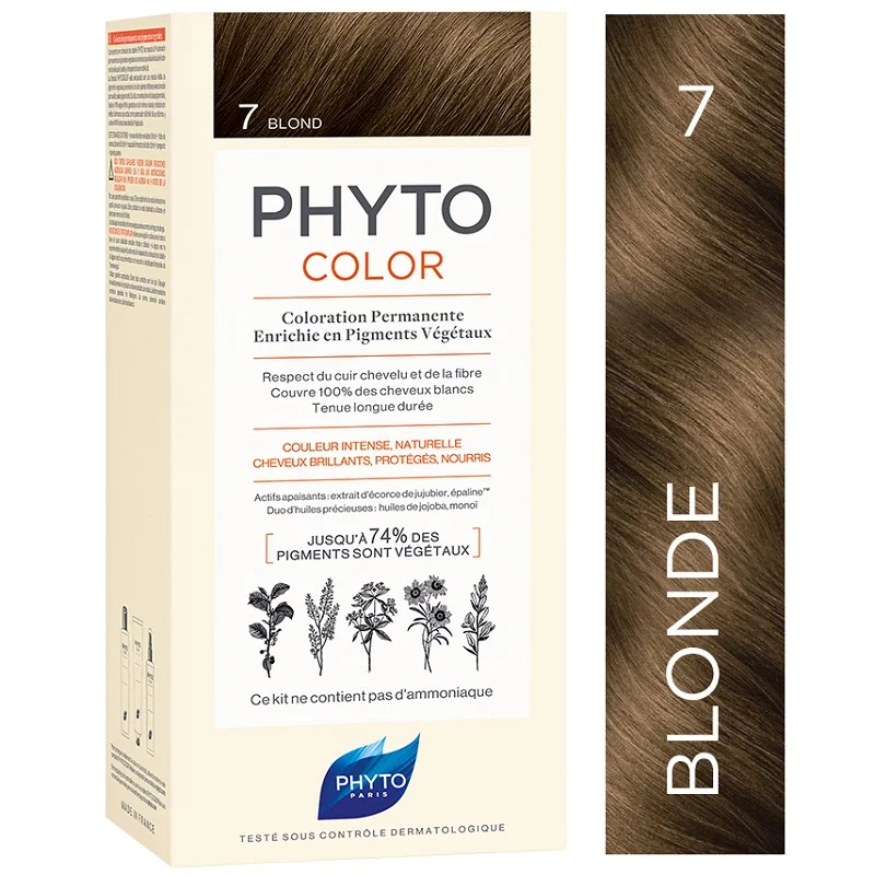 رنگ مو بدون آمونیاک فیتو رنگ بلوند شماره 7